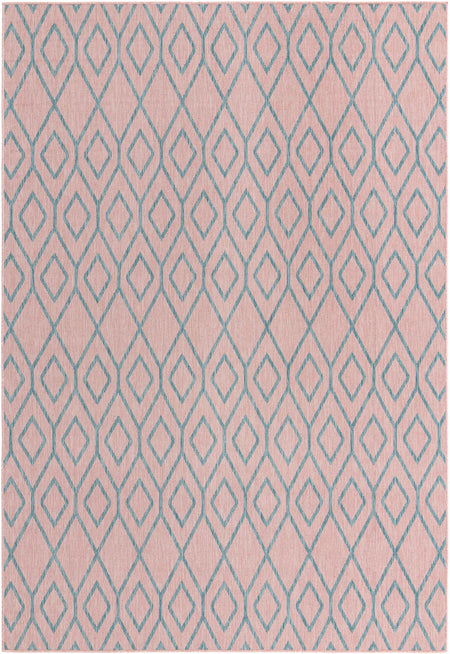 Urban Oasis Rugs Collection Area Rug -  Boulevard (Pink and Aqua)