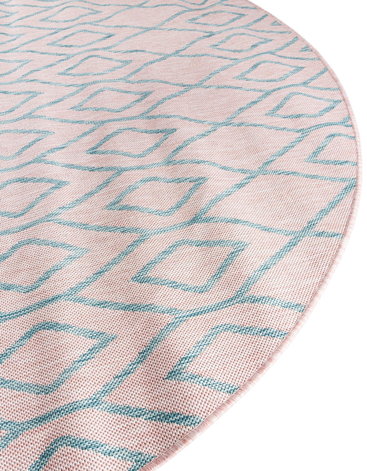 Urban Oasis Rugs Collection Area Rug -  Boulevard (Pink and Aqua)