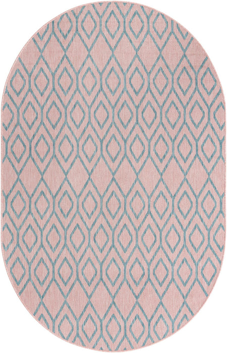 Urban Oasis Rugs Collection Area Rug -  Boulevard (Pink and Aqua)