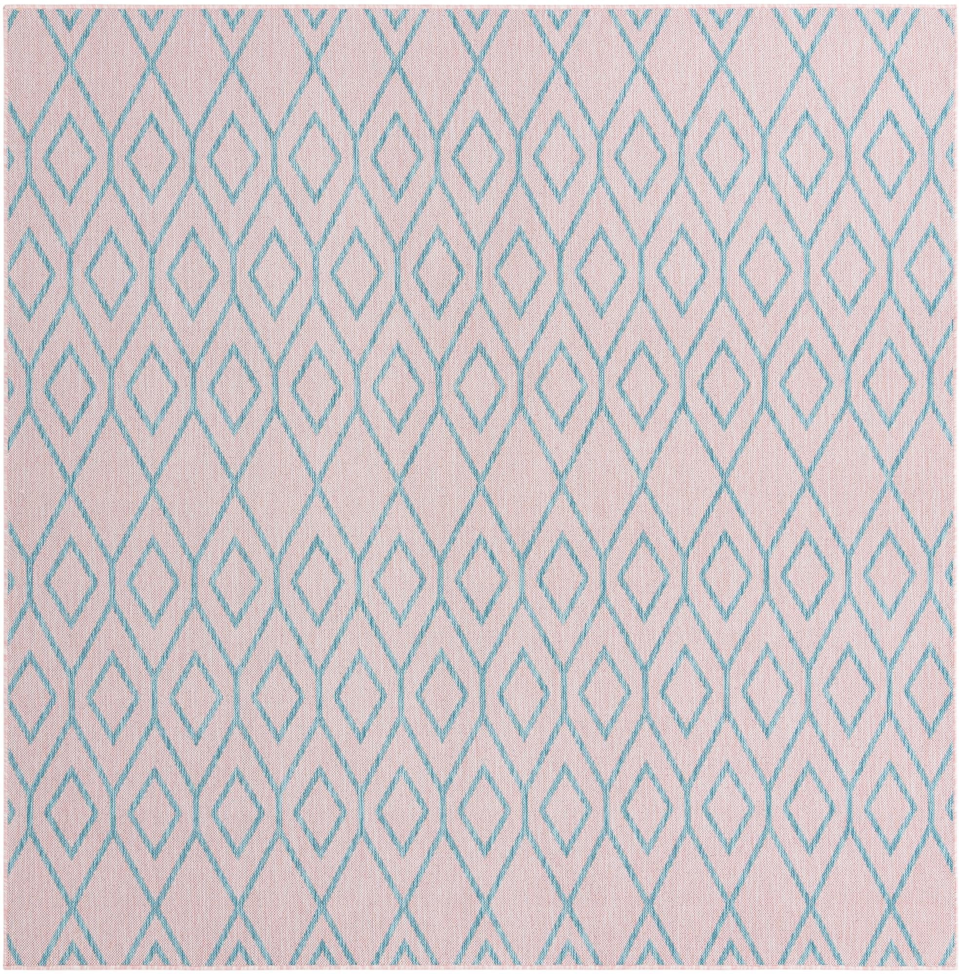 Urban Oasis Rugs Collection Area Rug -  Boulevard (Pink and Aqua)