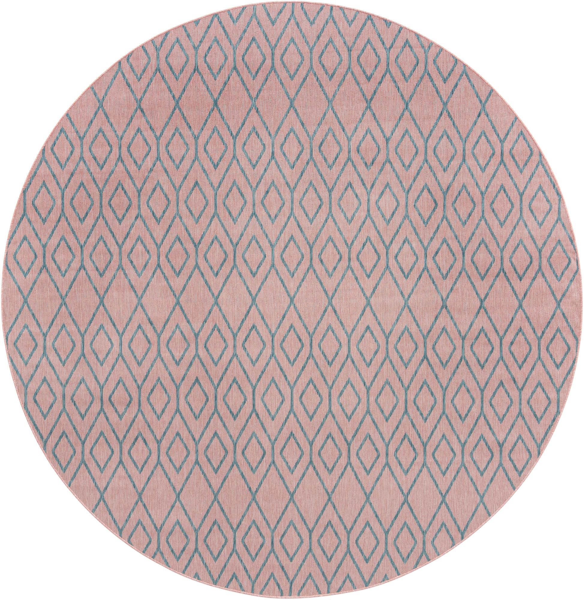 Urban Oasis Rugs Collection Area Rug -  Boulevard (Pink and Aqua)