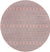 Urban Oasis Rugs Collection Area Rug -  Boulevard (Pink and Aqua) Round Pink and Aqua Main