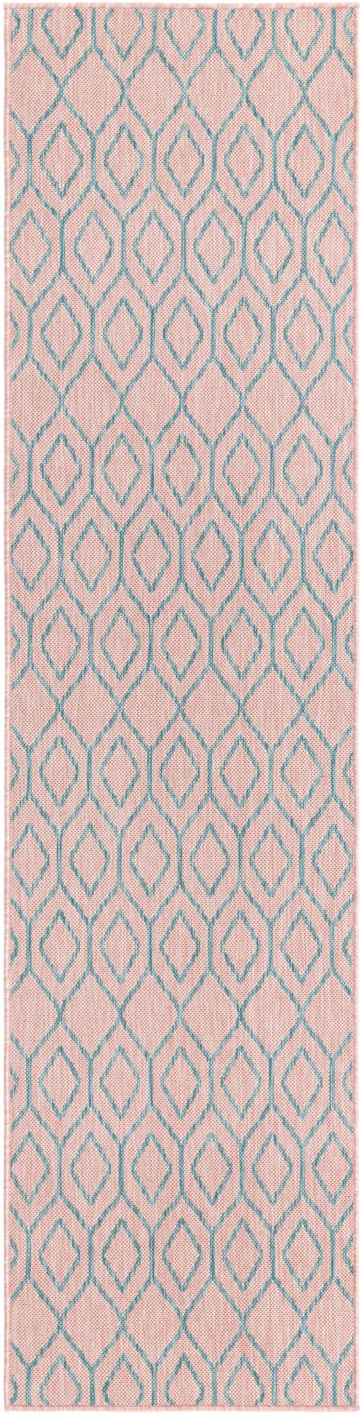 Urban Oasis Rugs Collection Area Rug -  Boulevard (Pink and Aqua)