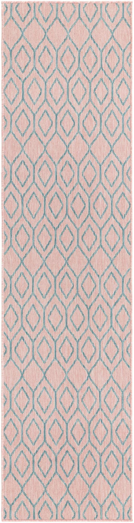 Urban Oasis Rugs Collection Area Rug -  Boulevard (Pink and Aqua)