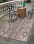 Desert Nomad Terrace Collection Area Rug - Sahara (Brown)