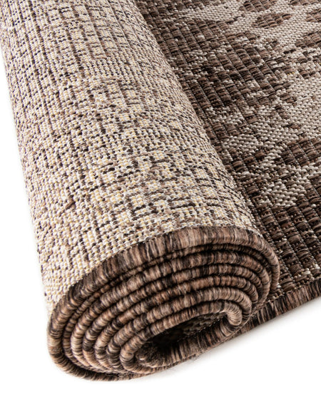 Desert Nomad Terrace Collection Area Rug - Sahara (Brown)