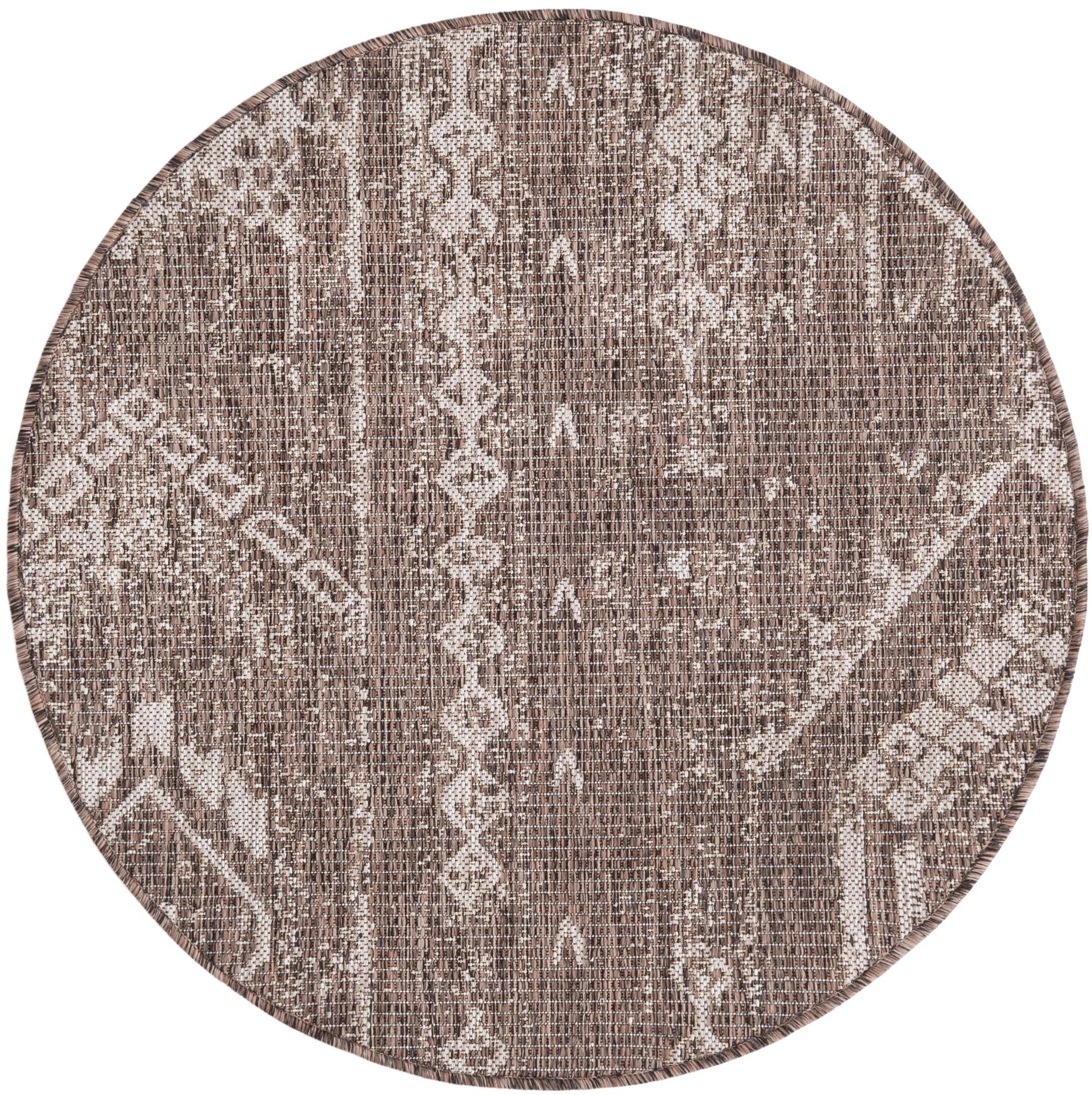 Desert Nomad Terrace Collection Area Rug - Sahara (Brown)