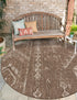 Desert Nomad Terrace Collection Area Rug - Sahara (Brown)