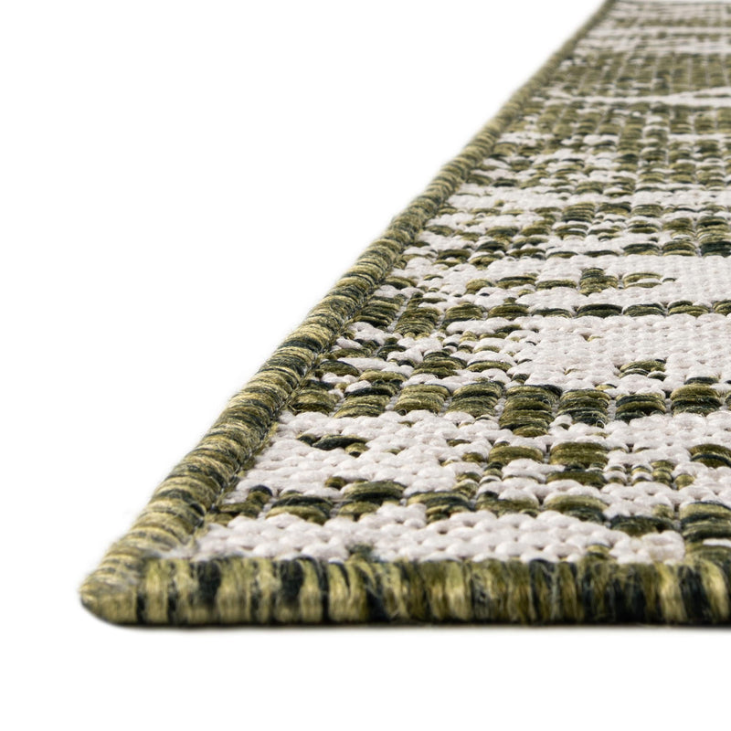 Desert Nomad Terrace Collection Area Rug - Sahara (Green) Square Green  lifestyle 5