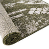 Desert Nomad Terrace Collection Area Rug - Sahara (Green) Square Green  lifestyle 10