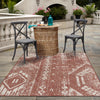 Desert Nomad Terrace Collection Area Rug - Sahara (Rust Red) Rectangle Rust Red  lifestyle 14