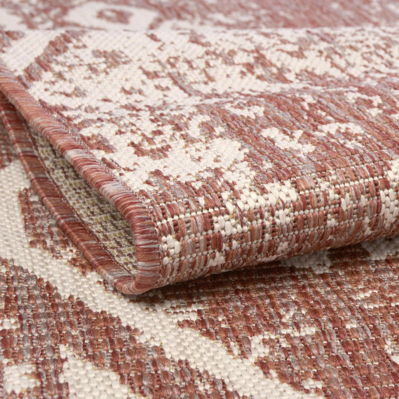 Desert Nomad Terrace Collection Area Rug - Sahara (Rust Red) Square Rust Red  lifestyle 4