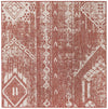 Desert Nomad Terrace Collection Area Rug - Sahara (Rust Red) Square Rust Red Main