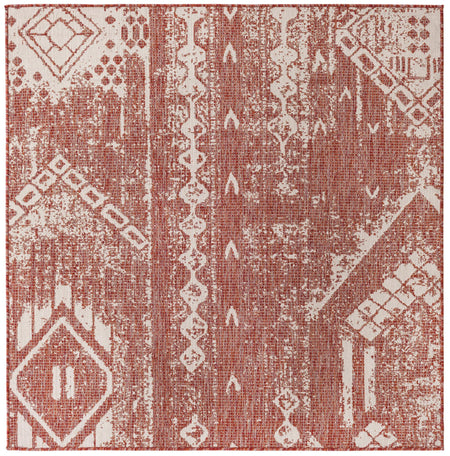 Desert Nomad Terrace Collection Area Rug - Sahara (Rust Red)