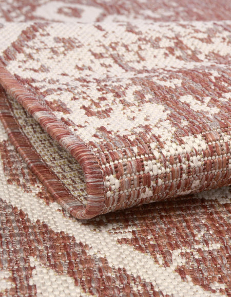 Desert Nomad Terrace Collection Area Rug - Sahara (Rust Red)