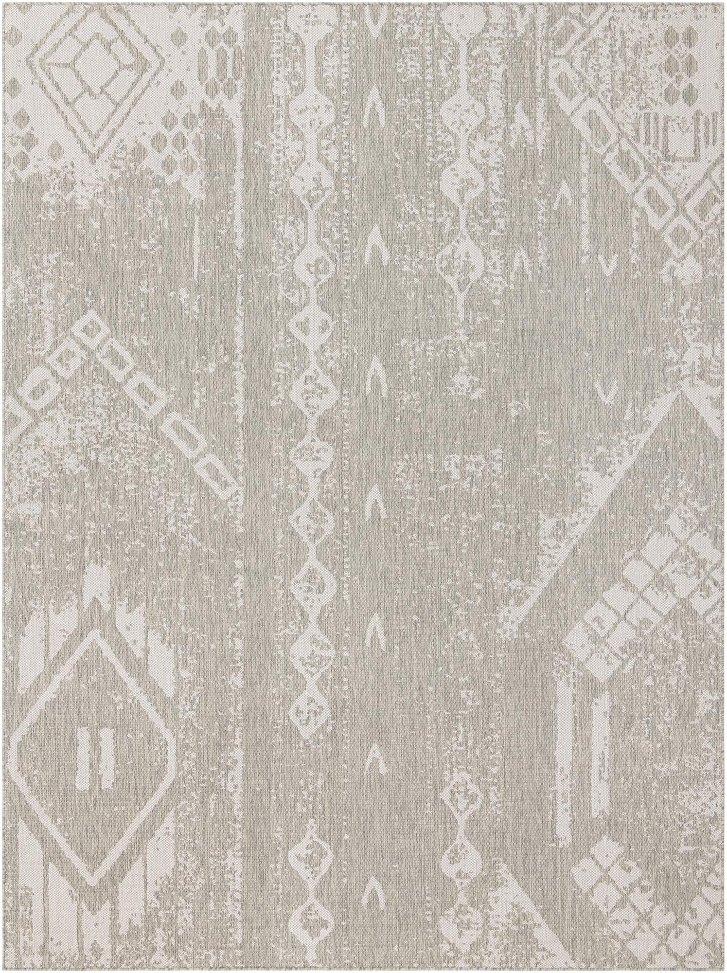 Desert Nomad Terrace Collection Area Rug - Sahara (Gray)