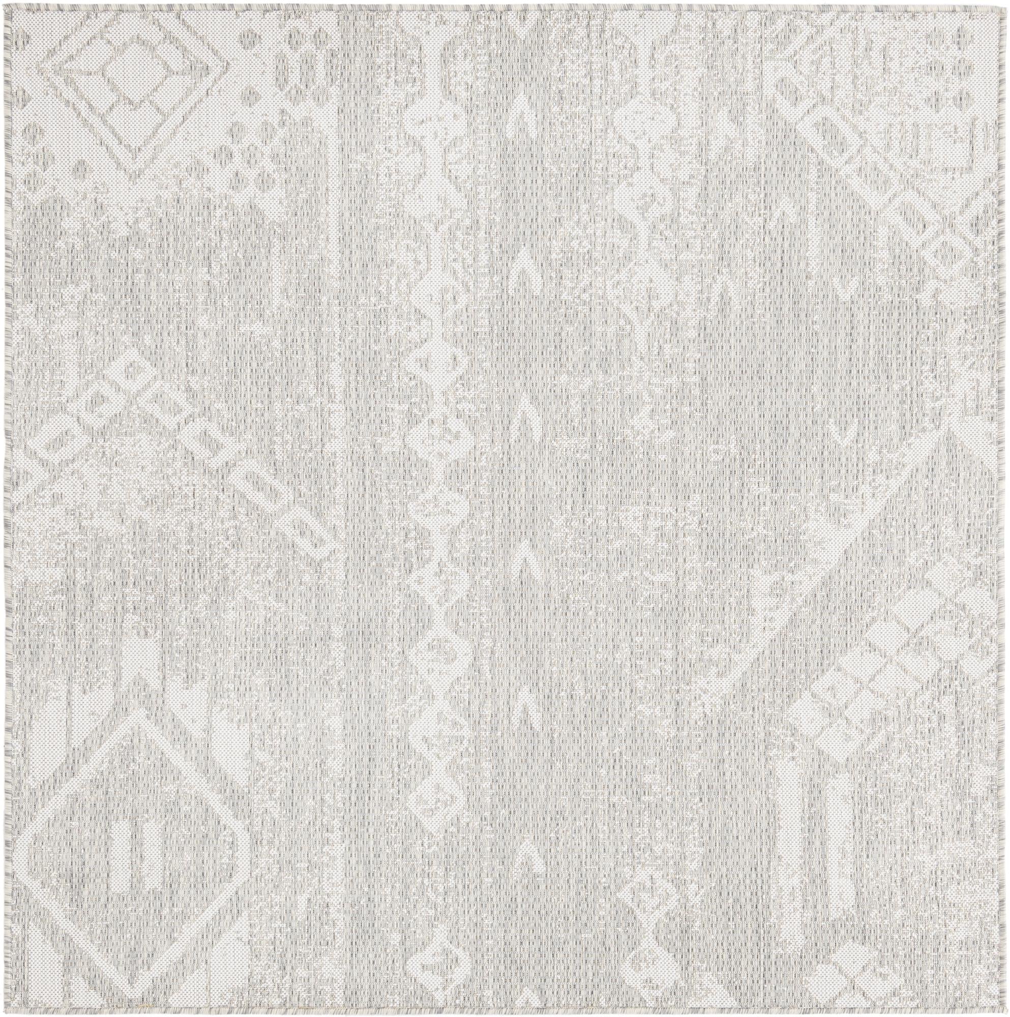 Desert Nomad Terrace Collection Area Rug - Sahara (Gray)