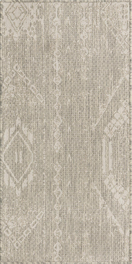 Desert Nomad Terrace Collection Area Rug - Sahara (Gray)