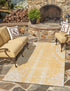 Desert Nomad Terrace Collection Area Rug - Sahara (Yellow)