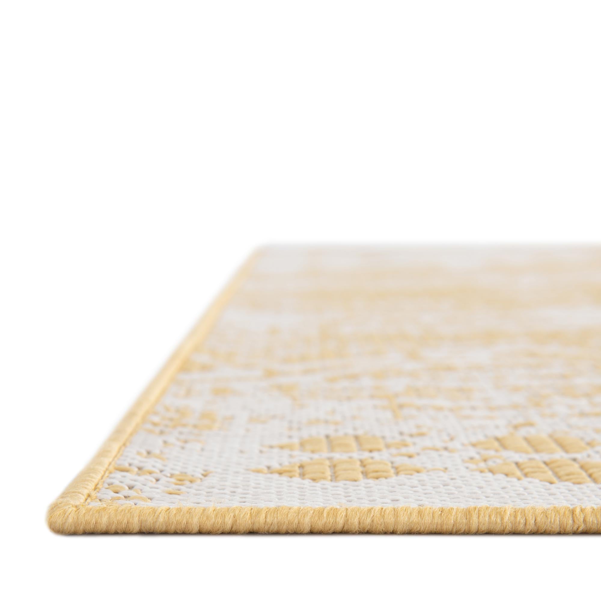 Desert Nomad Terrace Collection Area Rug - Sahara (Yellow)