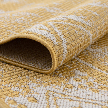 Desert Nomad Terrace Collection Area Rug - Sahara (Yellow)