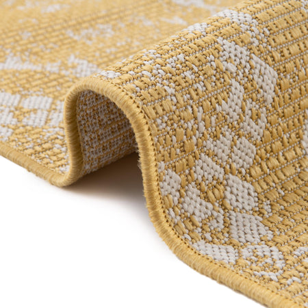 Desert Nomad Terrace Collection Area Rug - Sahara (Yellow)