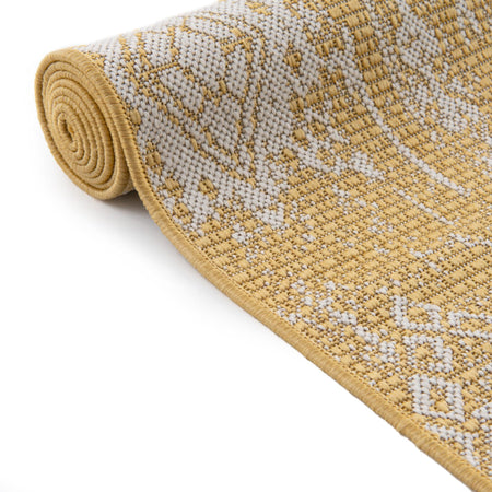 Desert Nomad Terrace Collection Area Rug - Sahara (Yellow)