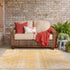 Desert Nomad Terrace Collection Area Rug - Sahara (Yellow)