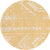 Desert Nomad Terrace Collection Area Rug - Sahara (Yellow) Round Yellow Main