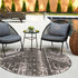 Desert Nomad Terrace Collection Area Rug - Sahara (Charcoal Gray)