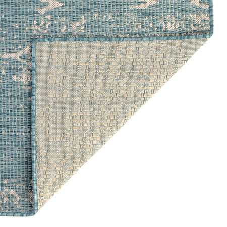 Desert Nomad Terrace Collection Area Rug - Sahara (Light Aqua)