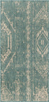 Desert Nomad Terrace Collection Area Rug - Sahara (Light Aqua)