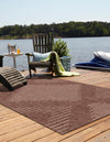 Urban Terrace Collection Area Rug -  Chelsea (Brown) Rectangle Brown  lifestyle 2