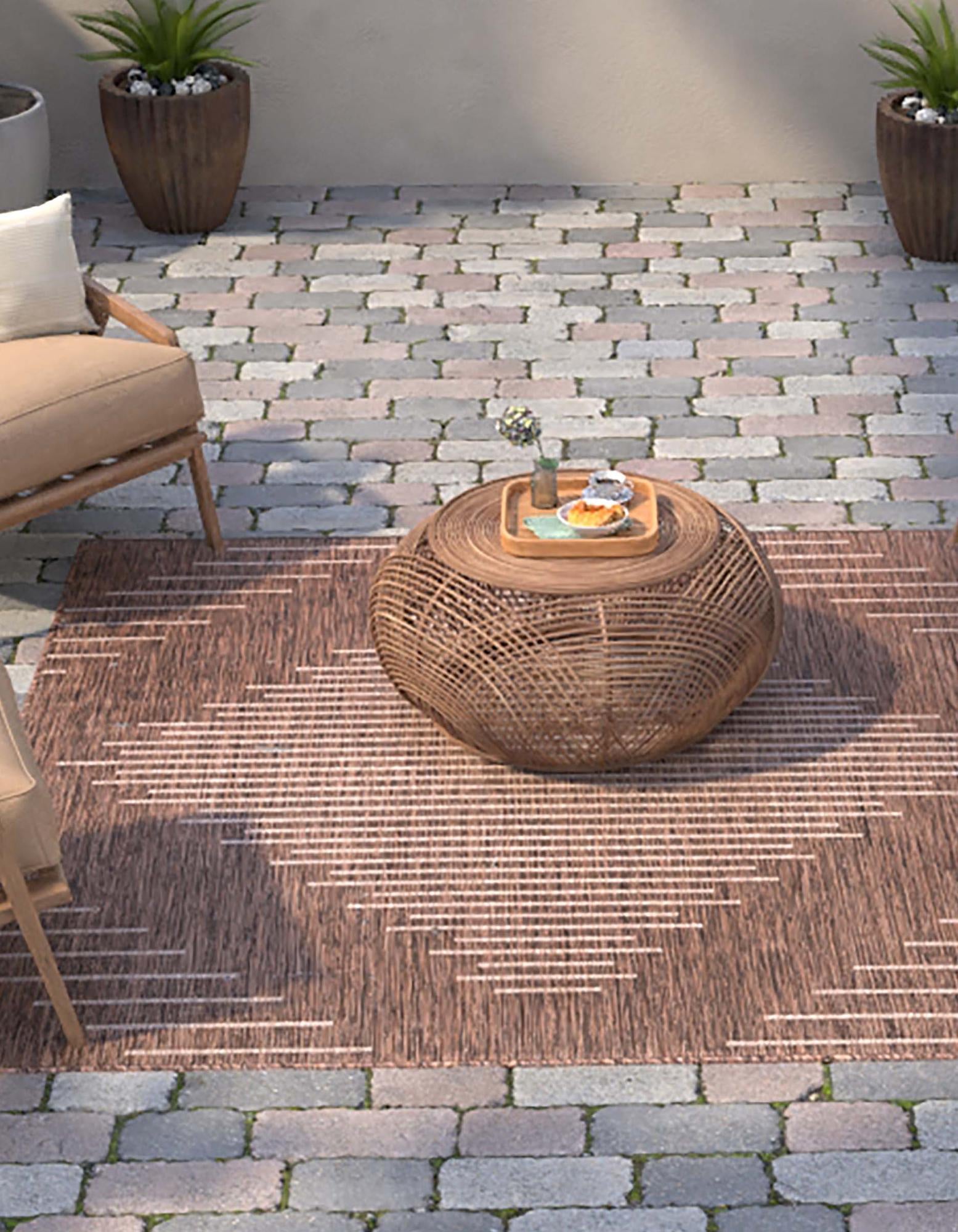 Urban Terrace Collection Area Rug -  Chelsea (Brown)