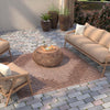 Urban Terrace Collection Area Rug -  Chelsea (Brown) Square Brown  lifestyle 14