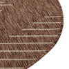 Urban Terrace Collection Area Rug -  Chelsea (Brown) Round Brown  lifestyle 5