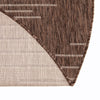 Urban Terrace Collection Area Rug -  Chelsea (Brown) Round Brown  lifestyle 9