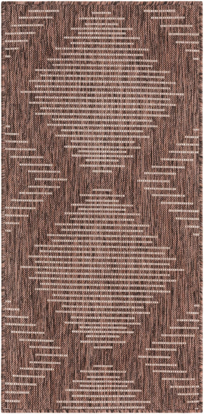 Urban Terrace Collection Area Rug -  Chelsea (Brown) Runner Brown Main