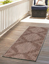 Urban Terrace Collection Area Rug -  Chelsea (Brown) Runner Brown  lifestyle 2