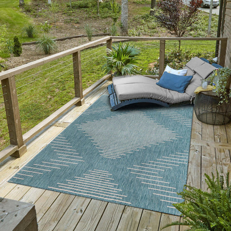 Urban Terrace Collection Area Rug -  Chelsea (Light Aqua)