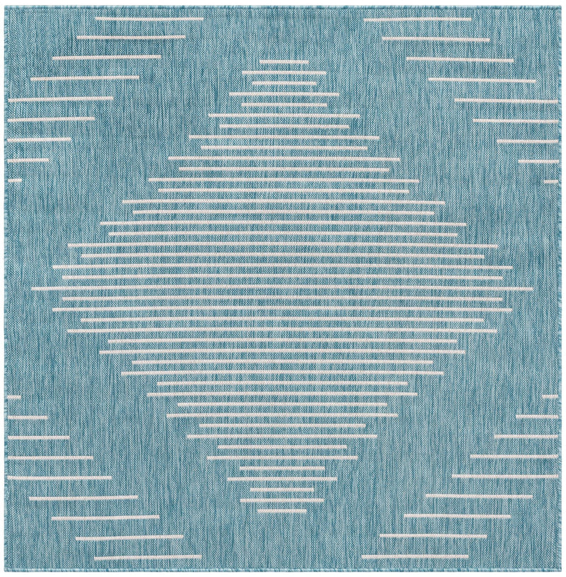 Urban Terrace Collection Area Rug -  Chelsea (Light Aqua) Square Light Aqua Main