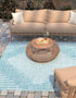 Urban Terrace Collection Area Rug -  Chelsea (Light Aqua)