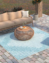 Urban Terrace Collection Area Rug -  Chelsea (Light Aqua) Square Light Aqua  lifestyle 2