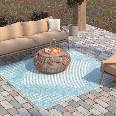 Urban Terrace Collection Area Rug -  Chelsea (Light Aqua)