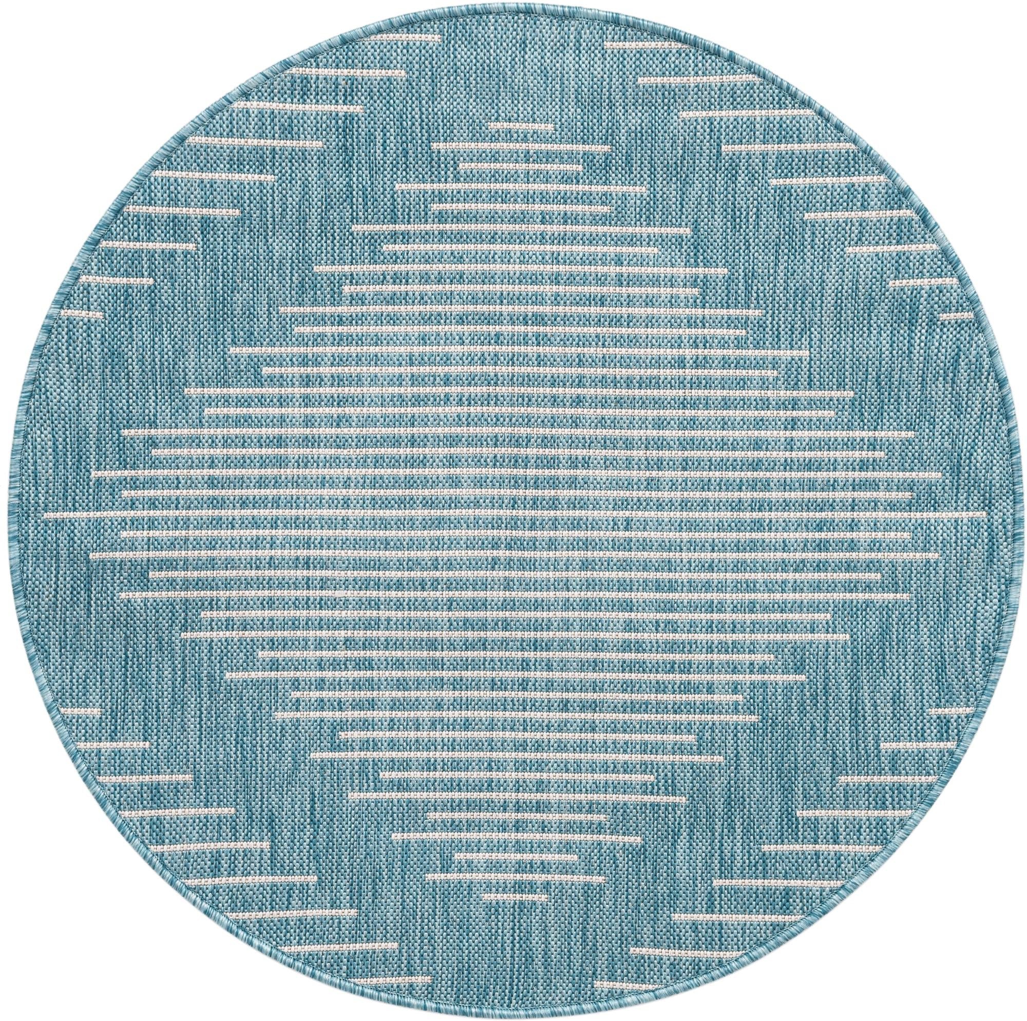 Urban Terrace Collection Area Rug -  Chelsea (Light Aqua)