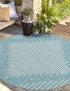 Urban Terrace Collection Area Rug -  Chelsea (Light Aqua)