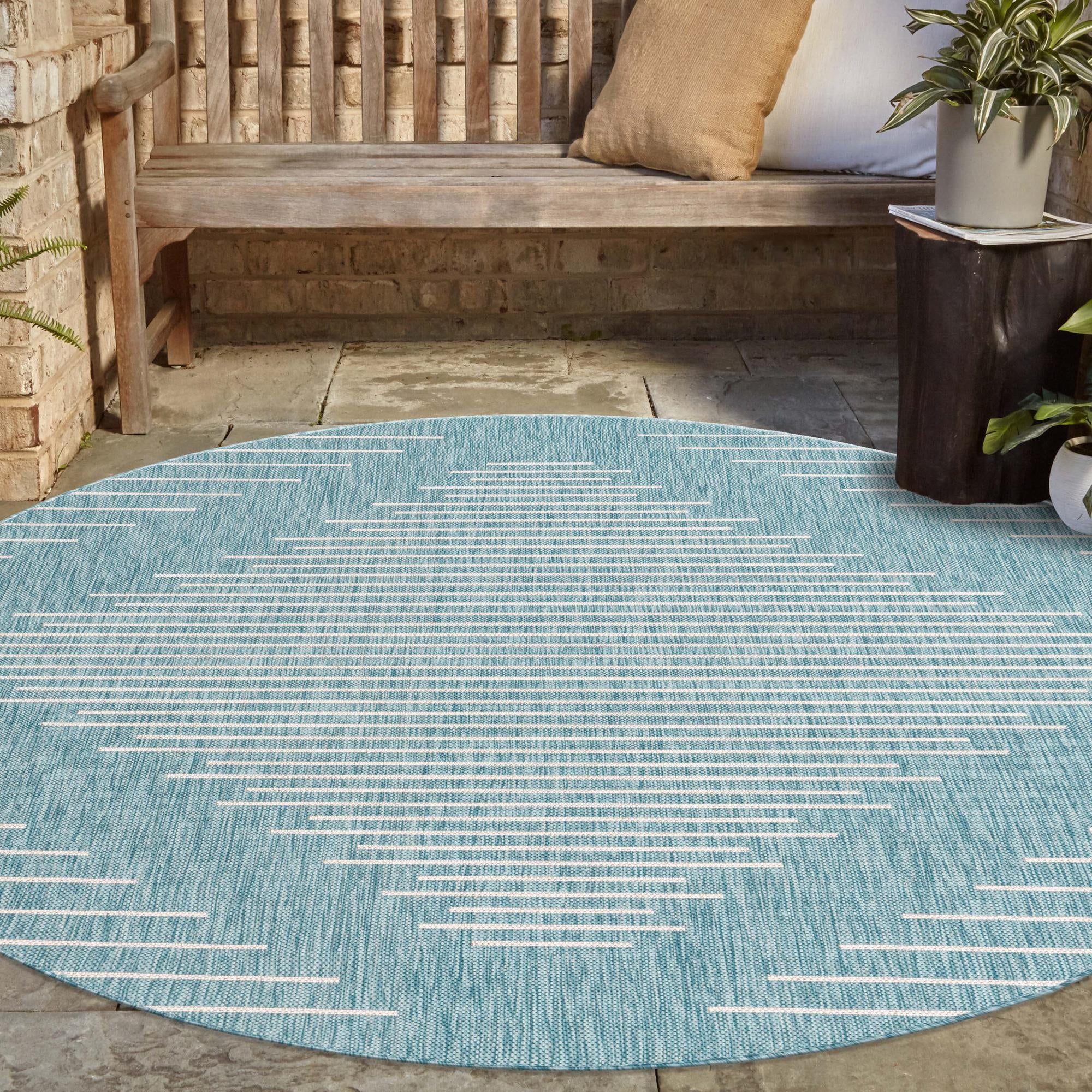 Urban Terrace Collection Area Rug -  Chelsea (Light Aqua)