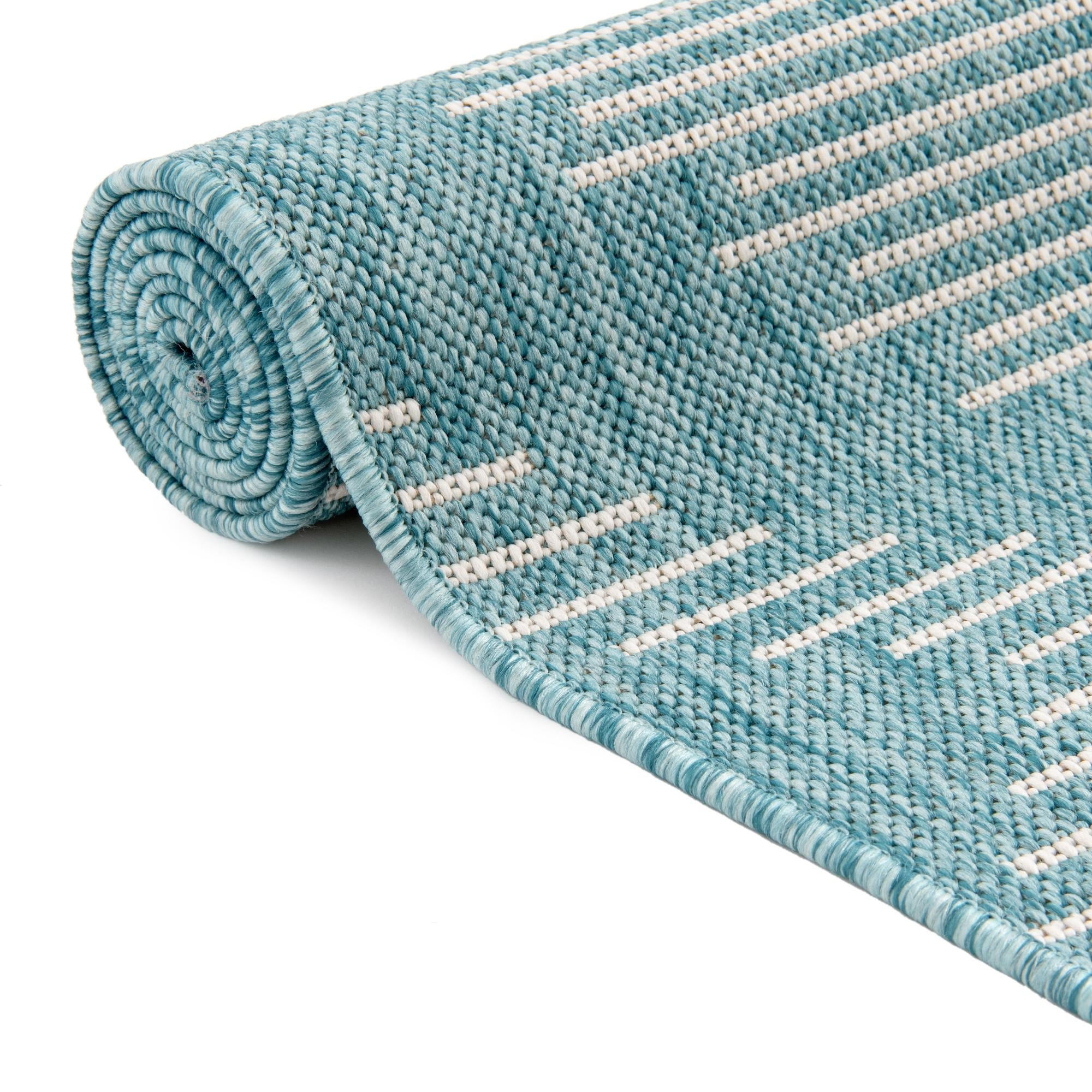 Urban Terrace Collection Area Rug -  Chelsea (Light Aqua)