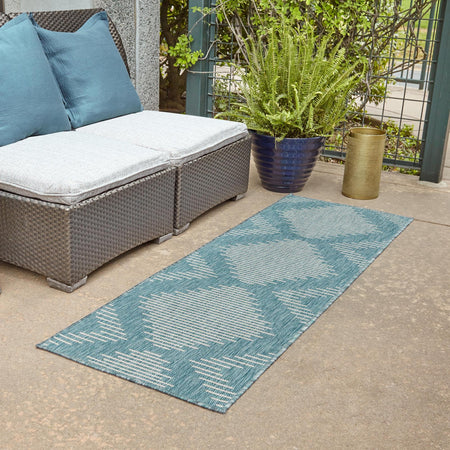 Urban Terrace Collection Area Rug -  Chelsea (Light Aqua)