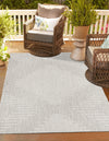 Urban Terrace Collection Area Rug -  Chelsea (Gray) Rectangle Gray  lifestyle 0